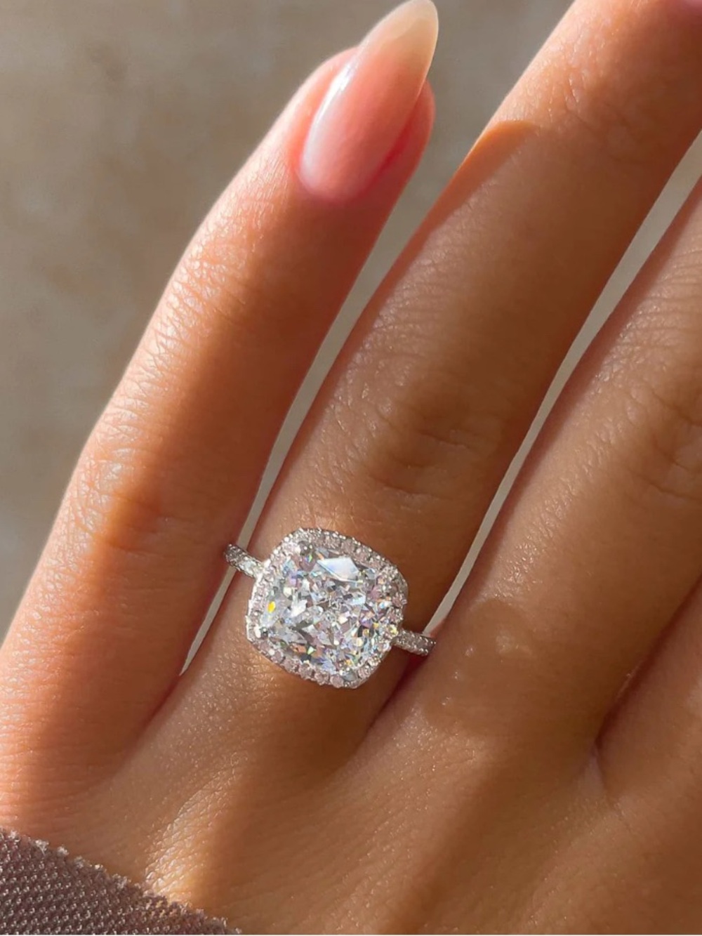 Cushion Cut 3 Carat Ring 💍